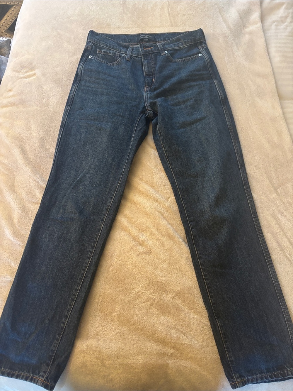 Banana Republic Women's Straight-Leg Jeans in Dark Blue Wash 4/27